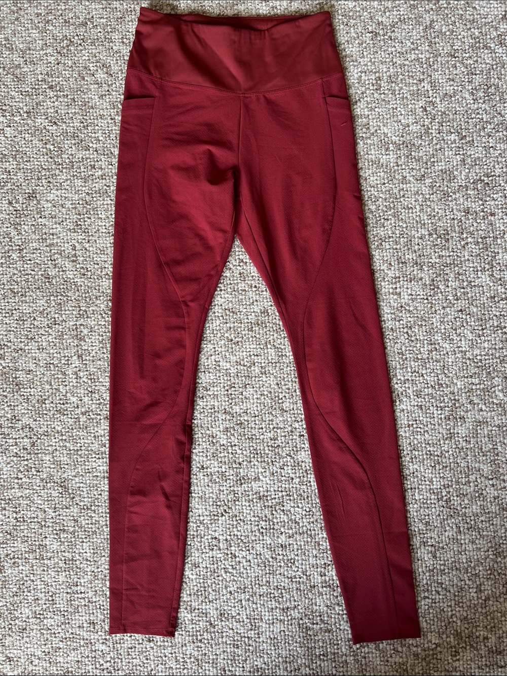 Athleta Red Quest Hybrid High Rise Tight Leggings, Size 4 Tall